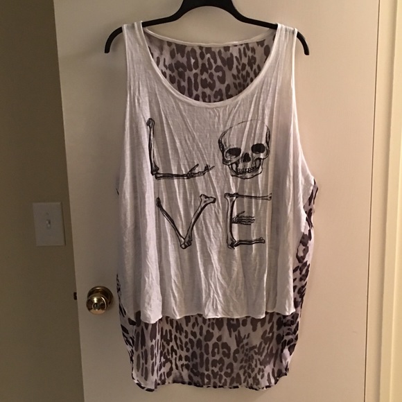 SOLDSOLDSOLDOLD Love Skull HiLo Top