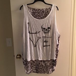 SOLDSOLDSOLDOLD Love Skull HiLo Top