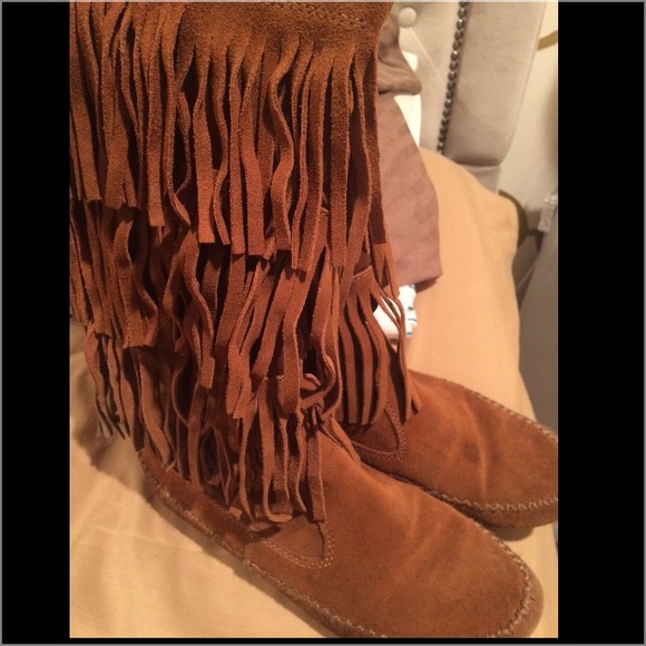 Lauren Conrad Fringe Boots