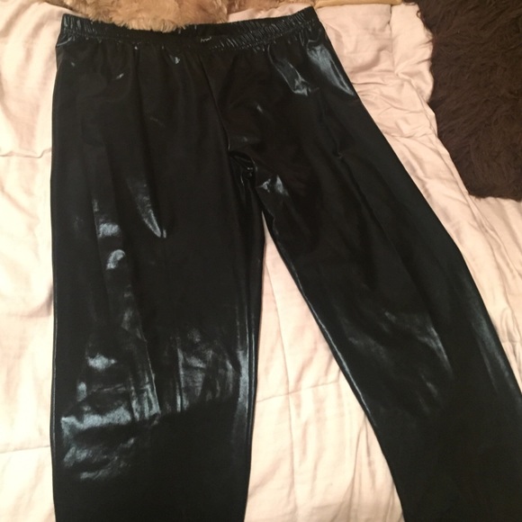 Leather leggings-never worn