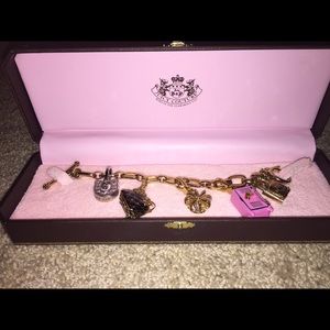 Juicy Couture Gold bracelet with 4 charms