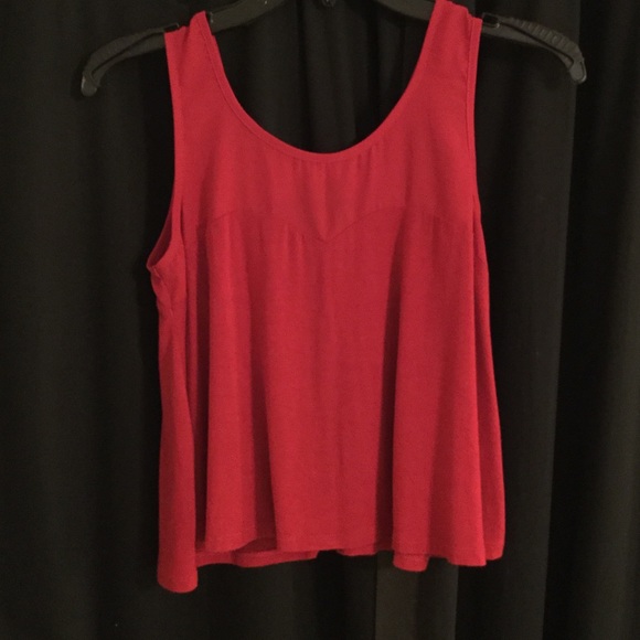Red Crop Top with Bow in the Back