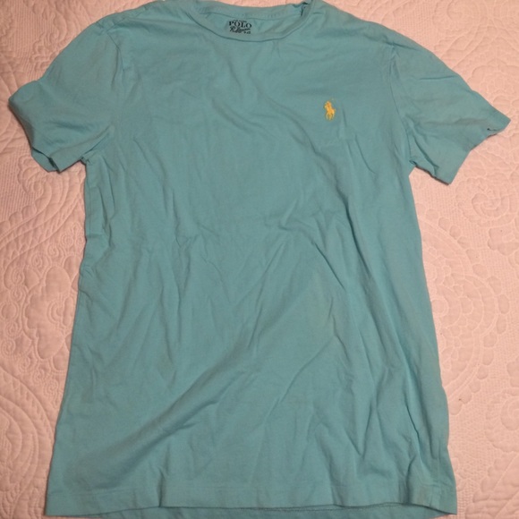 Men's blue polo tee