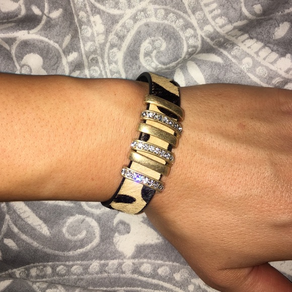 SALE! Leather Leopard bracelet