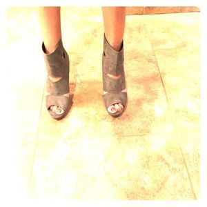 Charlotte Russe grey high heels