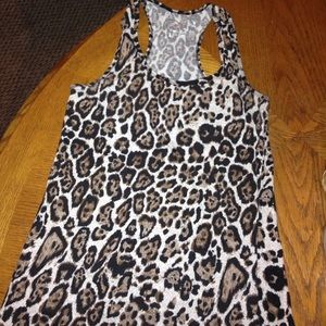 Cheetah print tank top