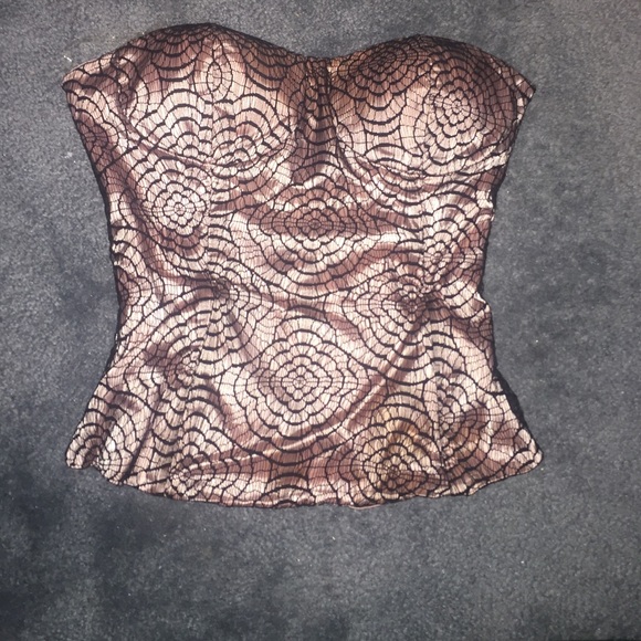 Beautiful blush and black corset