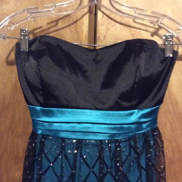 Teal Homecoming Dress - Picture 2 of 4