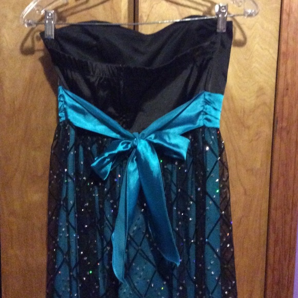 Teal Homecoming Dress - Picture 3 of 4