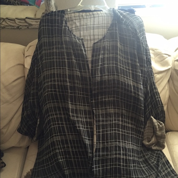 Reversible sheer cover all top