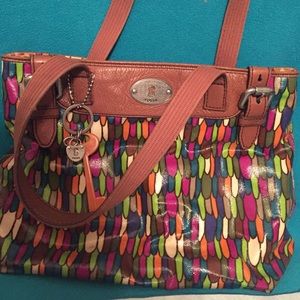 Fossil Key per Shopper Coated Canvas Handbag