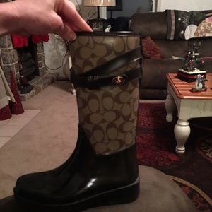 Coach rain boots