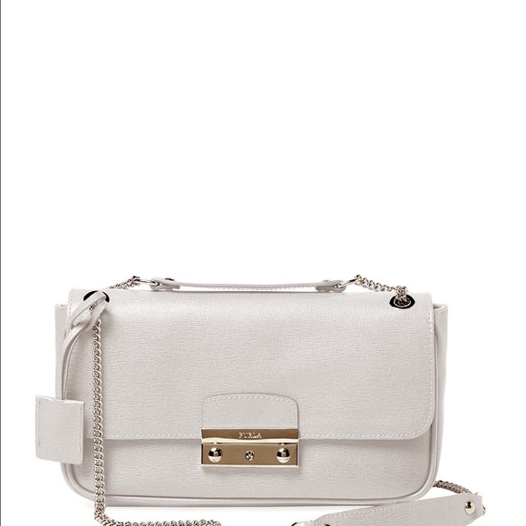 Furla white leather bag