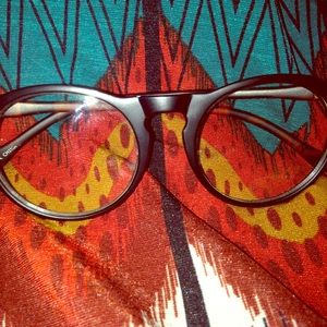 Solid Black/ Leopard Glasses