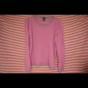 Taupe and Pink Sweater