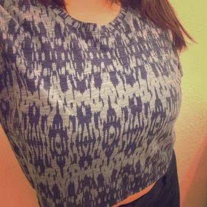 Cute Blue Crop Top