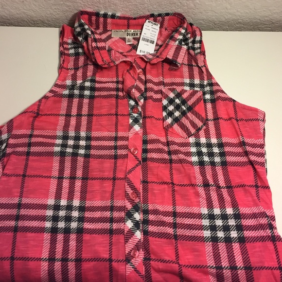Large Sleeveless Pink Flannel