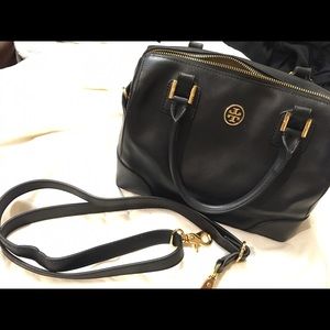 Black Tory Burch Robinson middy handbag