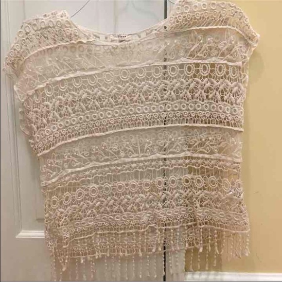 Cream cotton top