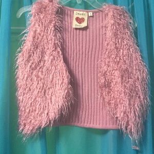Pink faux fur vest *BRAND NEW*