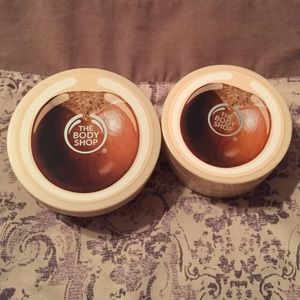 The body shop body butter and scrub