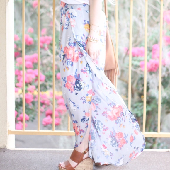 Mudd floral split leg wide pant - Picture 2 of 4