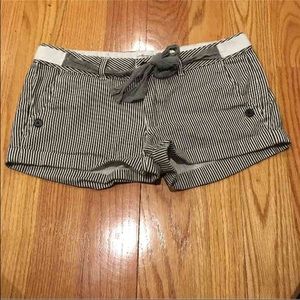 Pin striped shorts