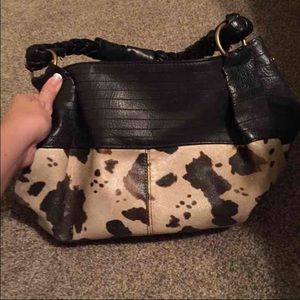 Cowhide purse