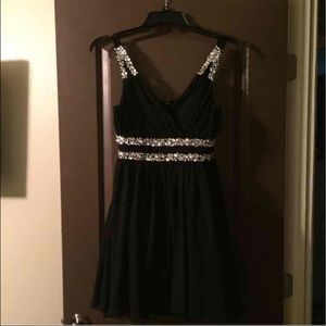 Black cocktail dress