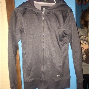 Under armour grey jacket full zip women's small