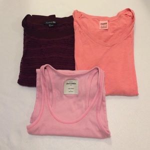 Burgundy, Coral & Pink Tops