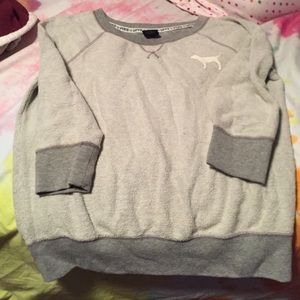 Victoria secret grey long sleeve sweater