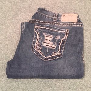 Super cute Silver boot cut jeans