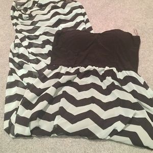 Beautiful strapless maxi dress