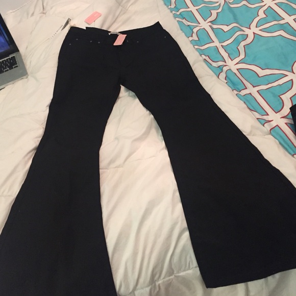LOVE CULTURE Trendy black flare jeans - Picture 1 of 1