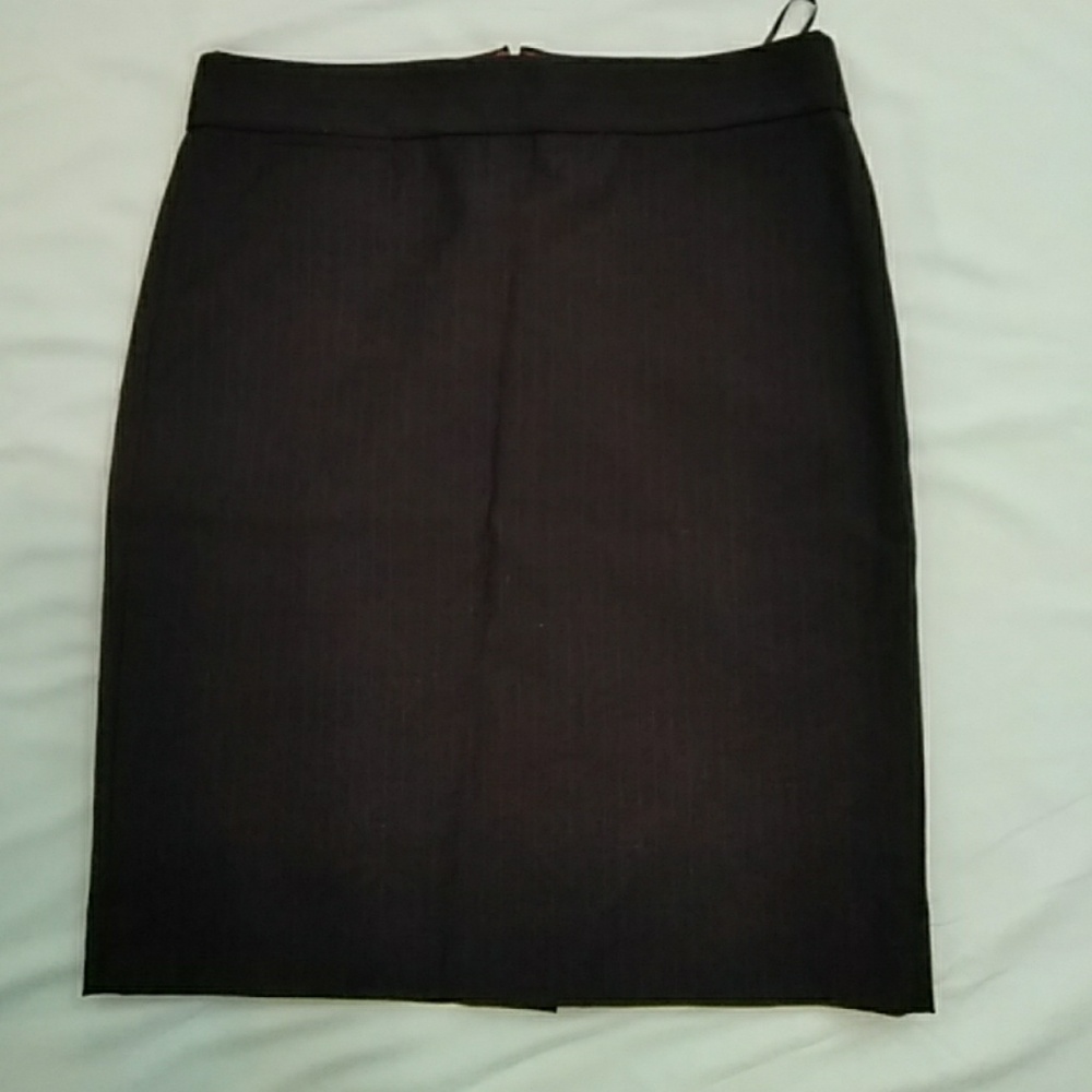 J Crew Factory Navy Pinstripe Pencil Skirt