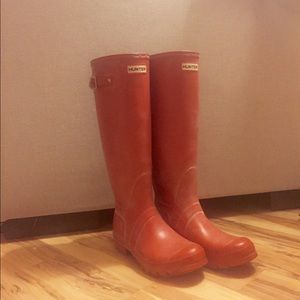 Hunter Original Tall Rain Boots - Red