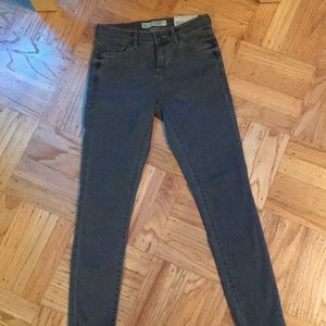 Grey Topshop Super Soft ankle grazer Leigh Jeans