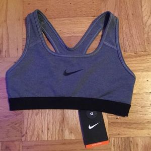 Grey Nike Racerback Sports Bra