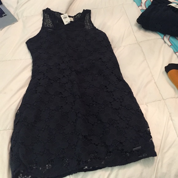 Abercrombie and Fitch navy lace dress