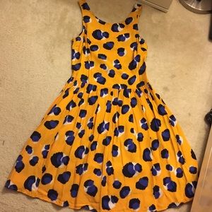 topshop posey print dress