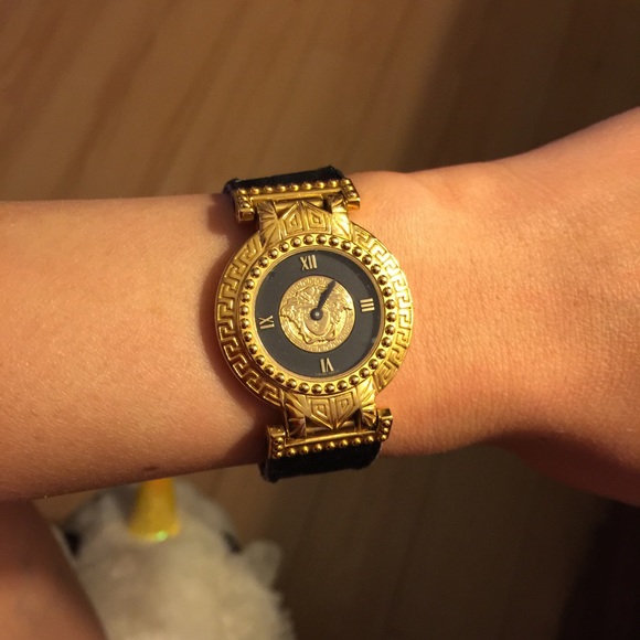 Versace gold plated watch