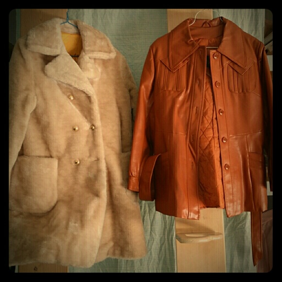 Authentic Vintage Leather look Jacket