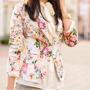 Floral blazer