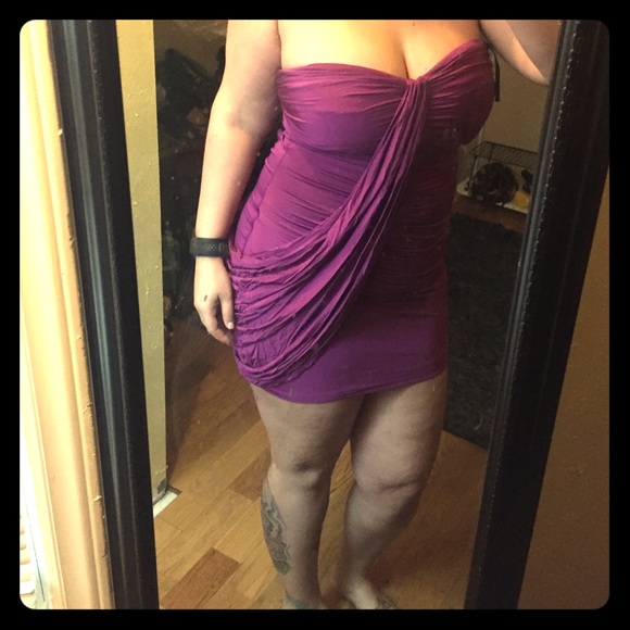 Purple Bebe Party Dress
