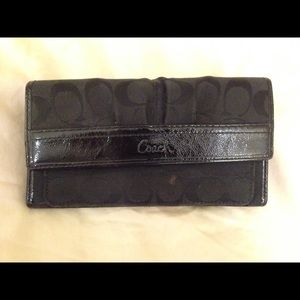 authentic coach wallet