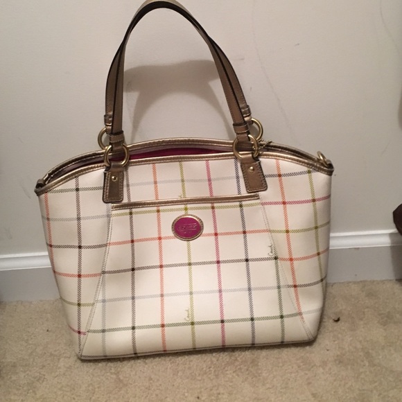 Coach multi color purse