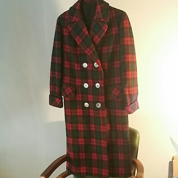 Vintage Chic Plaid Coat