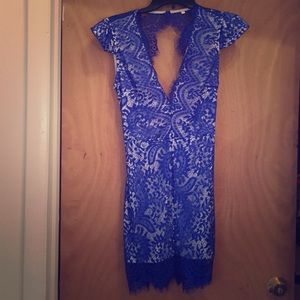NEVER BEEN WORN BLUE LACE DRESS