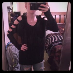 Black grunge sweater